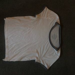 White and grey sporty tee